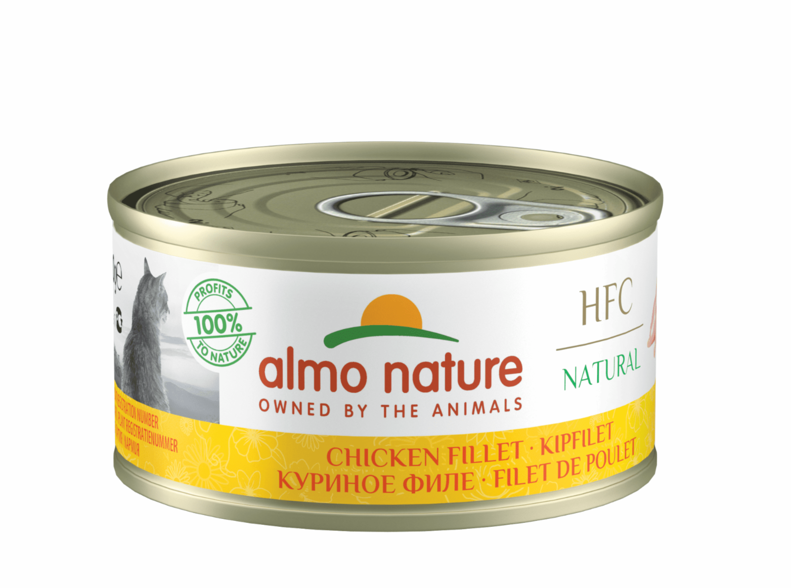Almo Nature консервы Набор 24 штуки по 0,07 г Консервы для Кошек Куриное филе 75проц. мяса (HFC - Natural - Chicken Fillet) 9016H 1,680 кг 26490.1