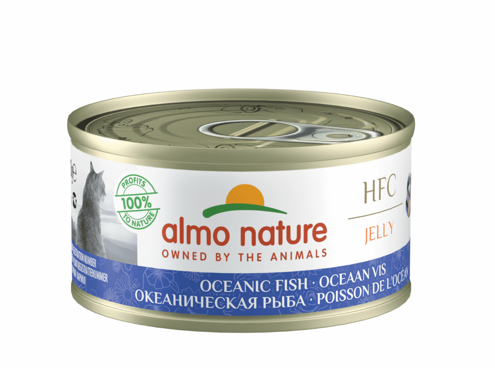 Almo Nature консервы Консервы для Кошек с Океанической рыбой 75проц. мяса (HFC - Jelly - Oceanic Fish) 9026H 0.070 кг 26497, 6100100635