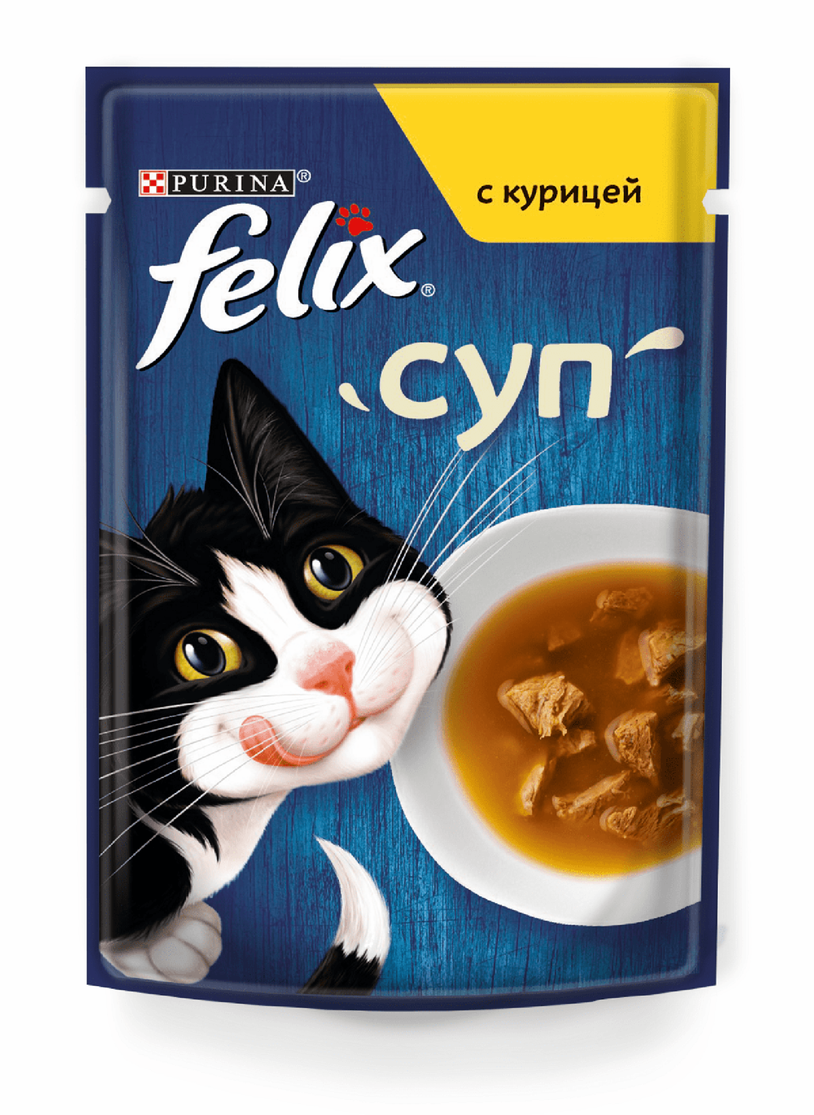 Felix Паучи Суп для кошек с курицей Soup Chicken 123786681247912512522632 0.048 кг 35038