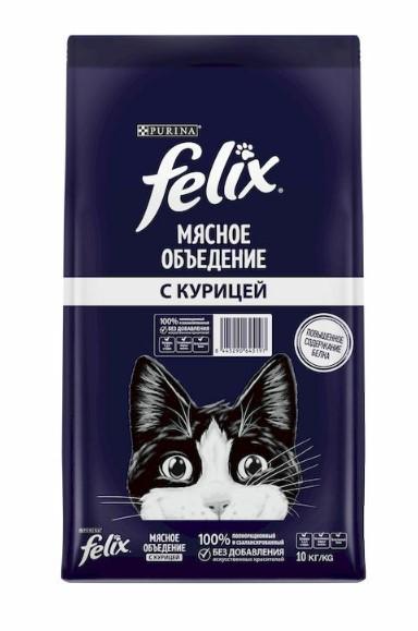 Felix Сухой корм для кошек Мясное объедение с курицей (12550822) 10,000 кг 63088