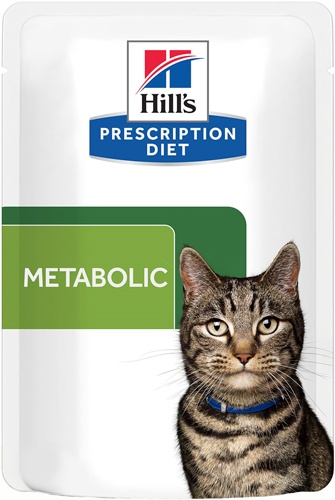 Hills вет.консервы Паучи для взрослых кошек для коррекции веса Metabolic 605611 0,085 кг 63404, 8000100405