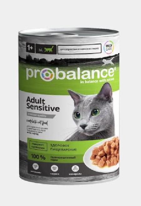 Probalance Консервы для кошек всех пород с чувствительным пищеварением 10 PB 221 0,415 кг 54836