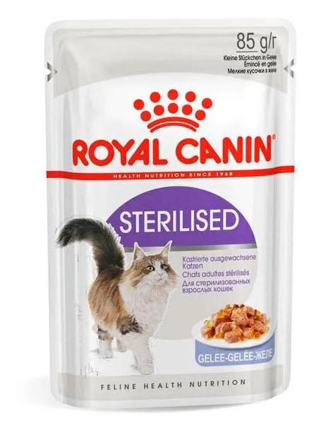 Royal Canin паучи RC Кусочки в желе для кастрированных кошек 1-7лет (Sterilized) 41560008R041560008R1 0,085 кг 41714