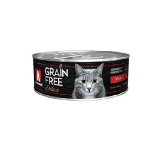 Зоогурман Консервы для кошек GRAIN FREE со вкусом утки 6807 0,100 кг 42239