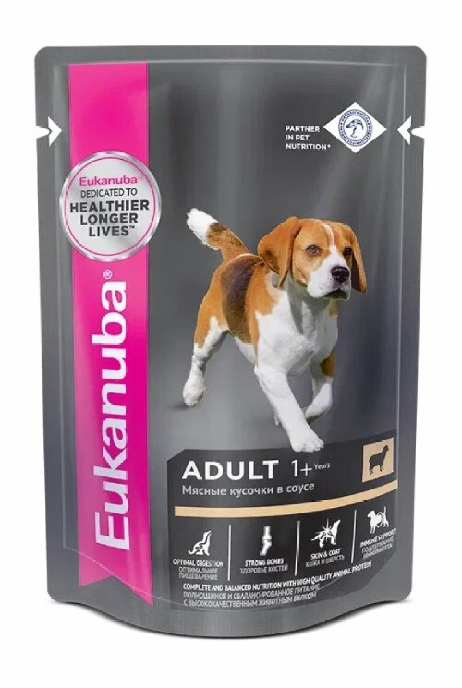 Eukanuba Упаковка 24шт для сайта Паучи корм для собак с ягненком в соусе (10151135) 12090010R0 2.400 кг 40467.1
