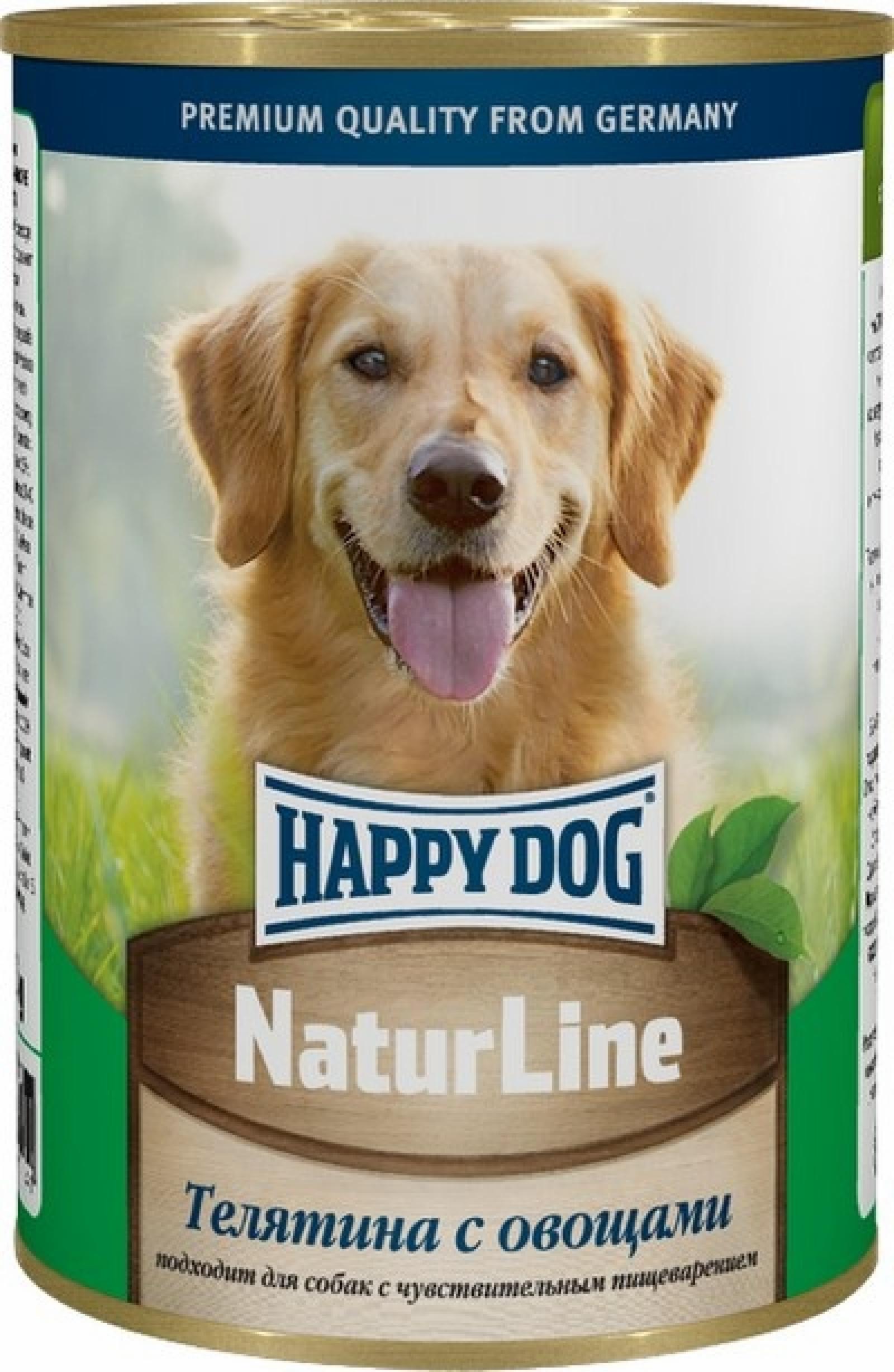 Happy dog Кусочки в фарше для собак - телятина с овощами 0.410 кг 49536