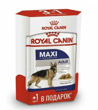 Royal Canin Консервы для собак Комплект Макси Эдалт 3+1, 4X140 г, 5800100394