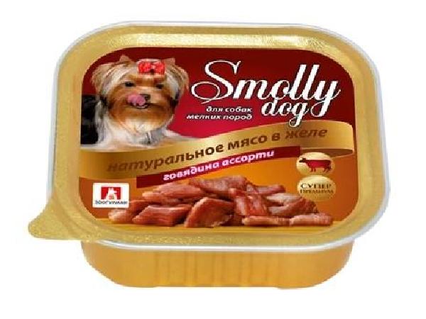 Зоогурман Консервы для собак Smolly dog Говядина ассорти (8740) 0,100 кг 18954, 2400100609