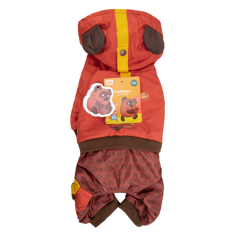 Triol СМФ ВИННИ ПУХ Комбинезон-дождевик Сладкий медвежонок XS терракотовый дл.изделия по спине , 12251272
