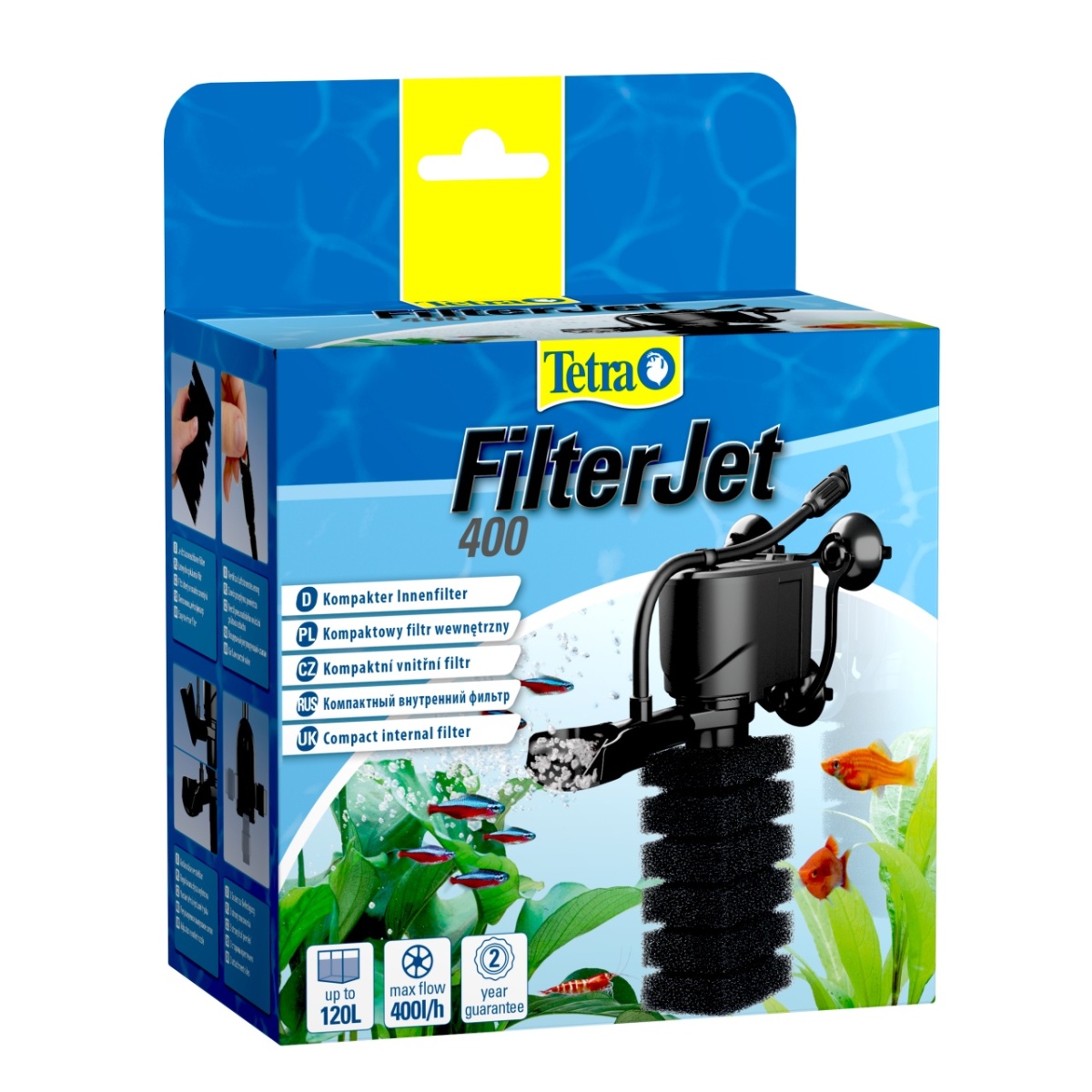 Tetra (оборудование) Внутренний фильтр FilterJet 400 для аквариумов объемом 50–120л 0.460 кг 37042