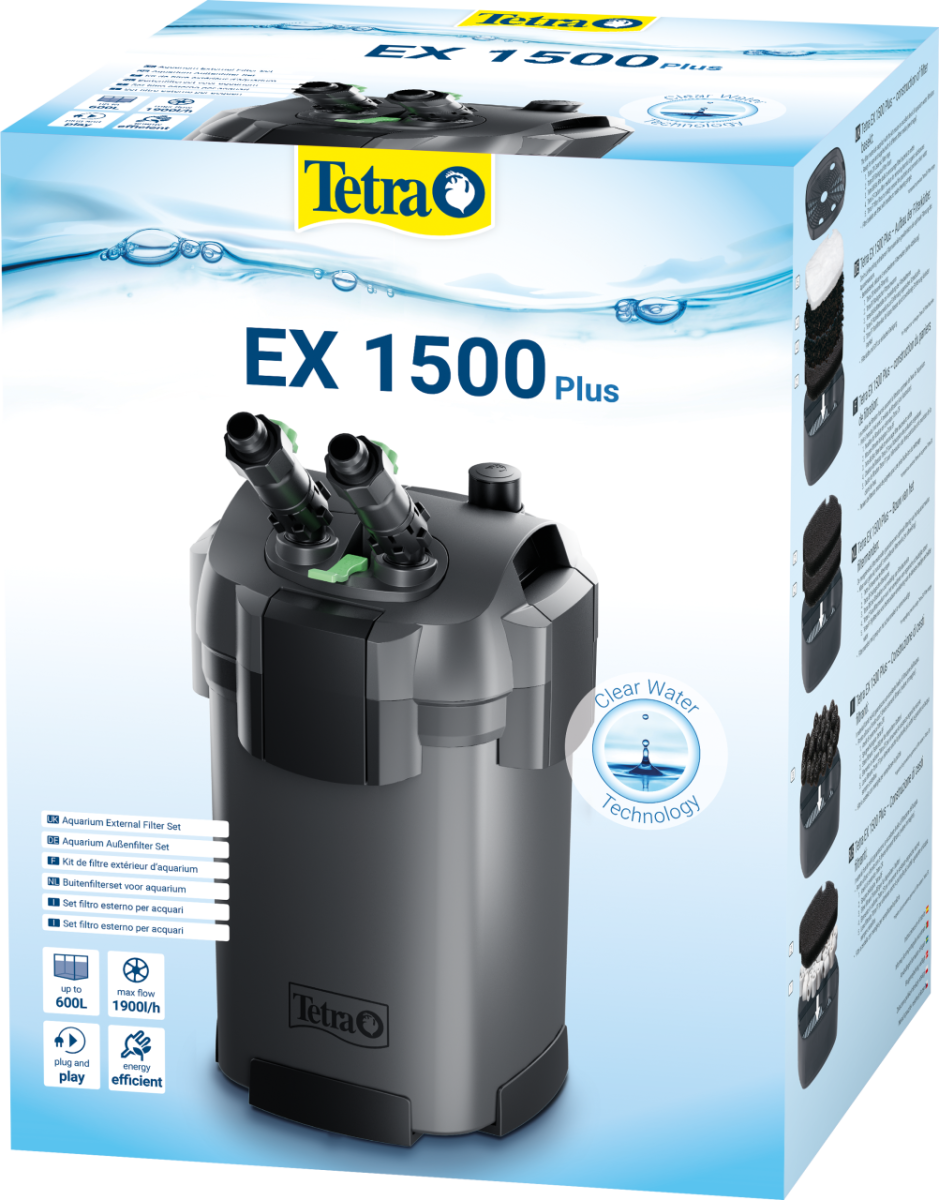 Внешний фильтр Tetra EX 1500 Plus для аквариумов 300 - 600 литров, 302785