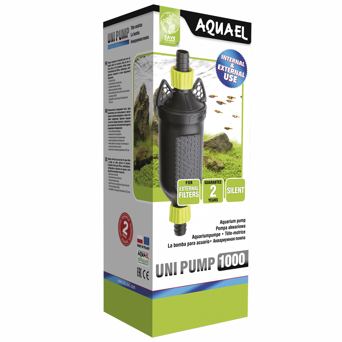 Помпа аквариумная AQUAEL UNI PUMP 1000, 1000 лч, 15 Вт.