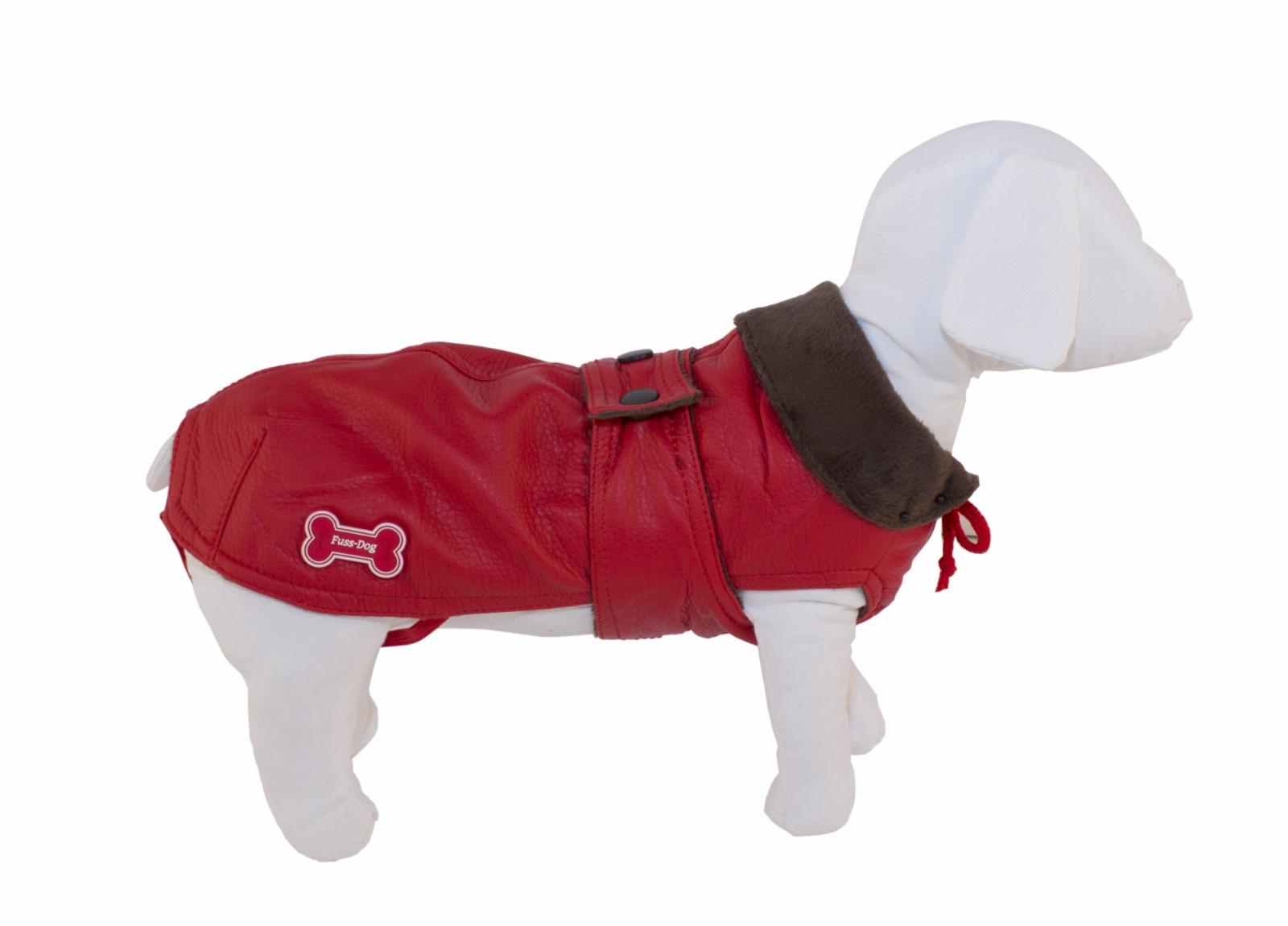 Ferribiella одежда  Жилет из эко кожи Харли (красный) на длину 24 см (CAPPOTTO ECO PELLE HARLEY ROSS) ABF17524-R 0,350 кг 13516