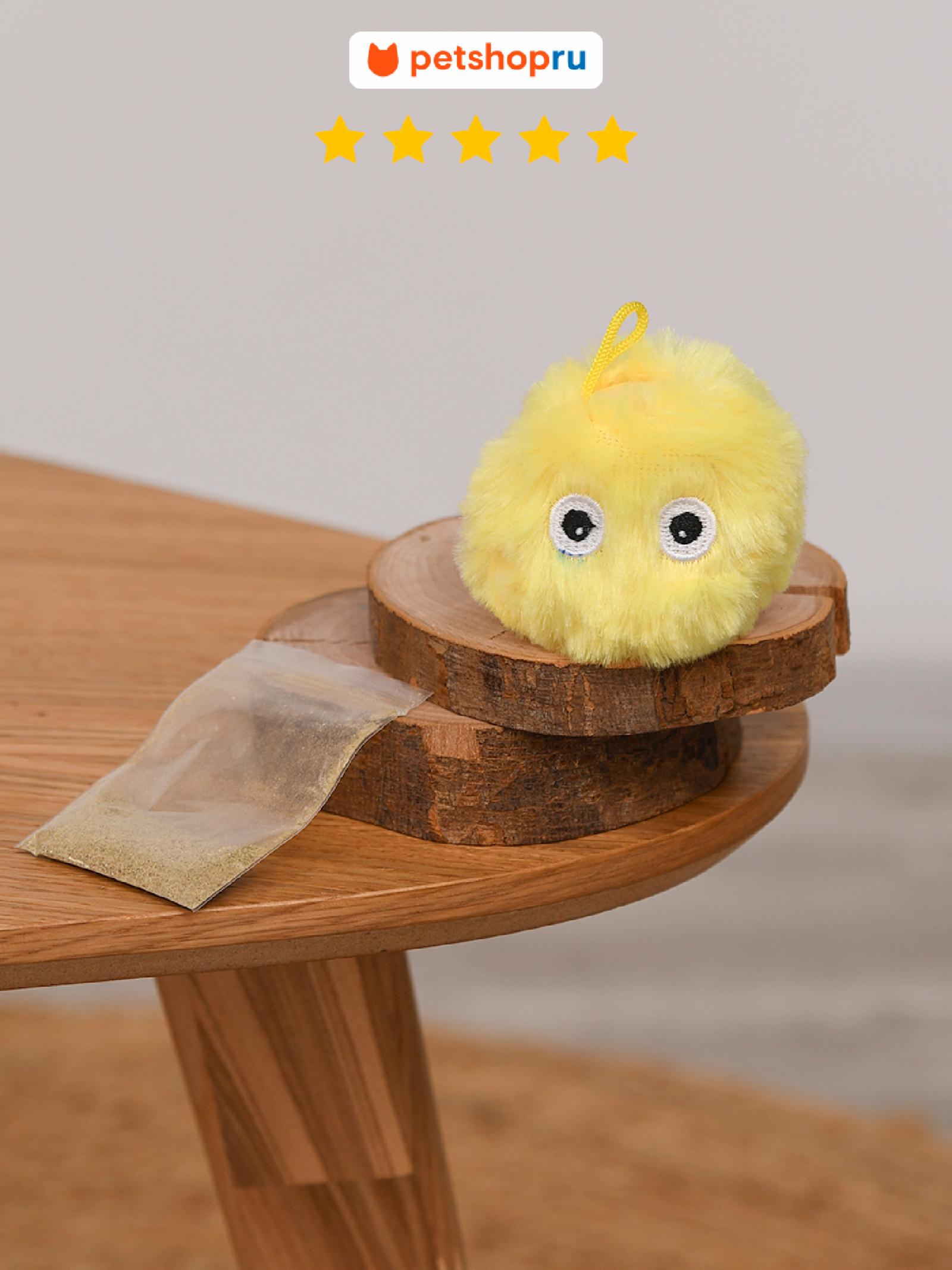 PETSHOP Интерактивная игрушка для кошек мягкий мячик со звуком цвет в ассортименте 2418007-1 0.100 кг 66427, 71900100858