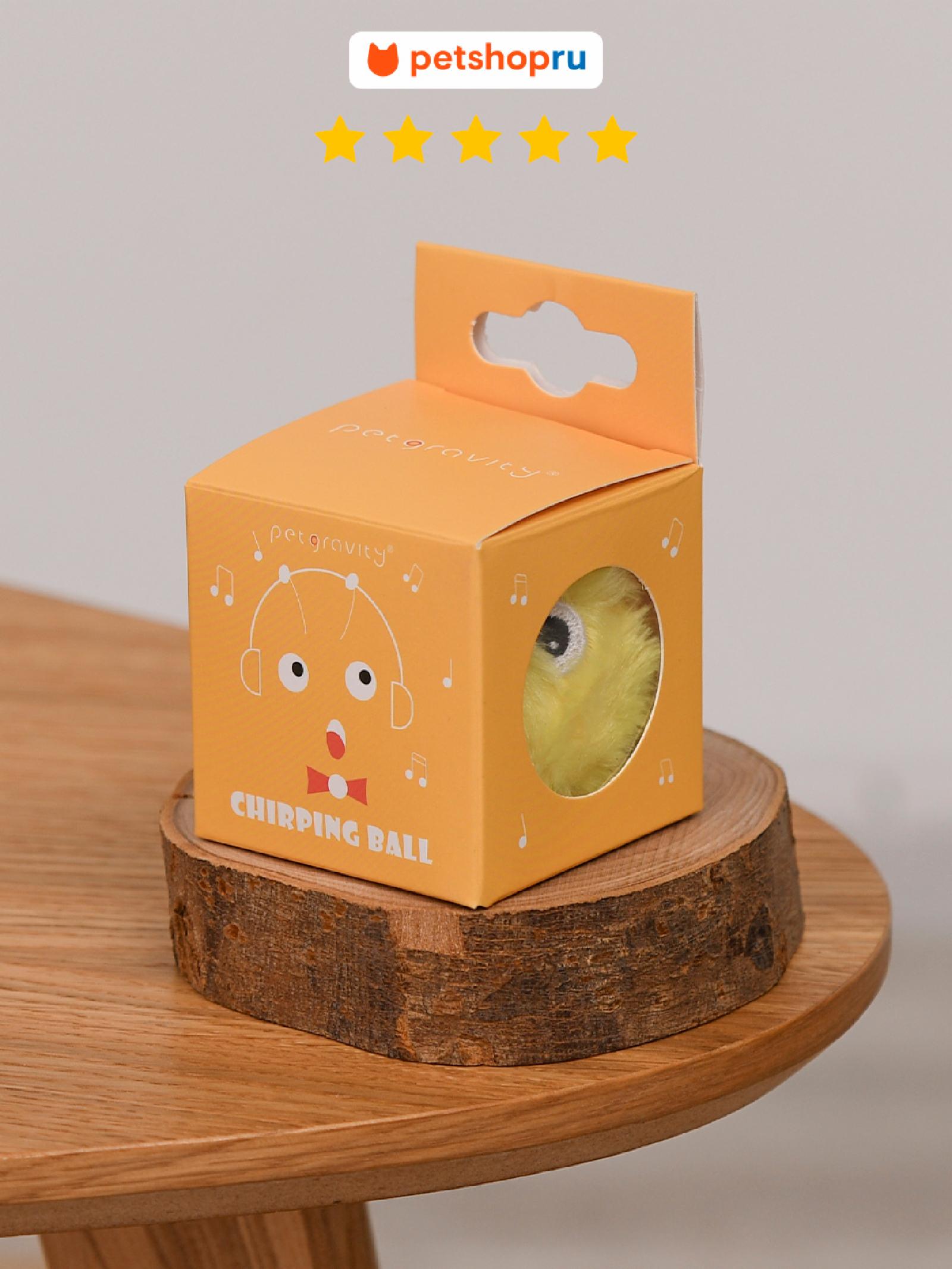 PETSHOP Интерактивная игрушка для кошек мягкий мячик со звуком цвет в ассортименте 2418007-1 0.100 кг 66427, 71900100858