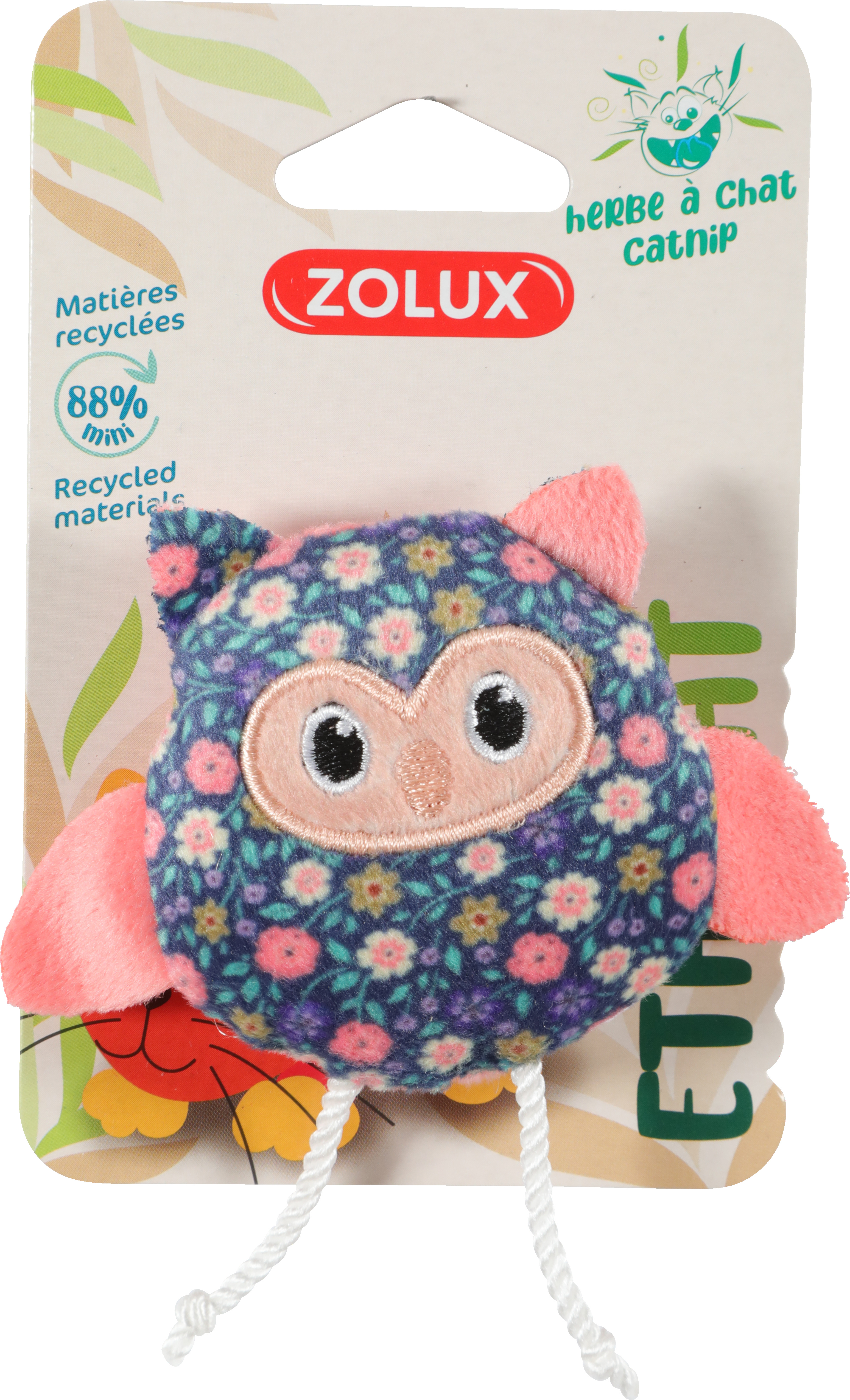 ZOLUX Игрушка для кошек с кошачьей мятой Сова Маргаритка 580755, 580755, 1000100
