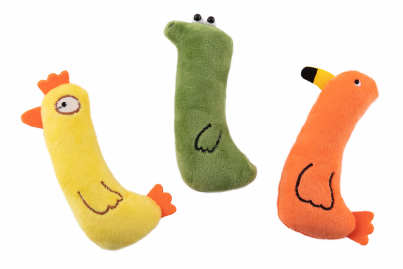 WOGY Игрушка для кошек мягкая Зверята с кошачьей мятой в ассортименте 272412 0.013 кг 67744, 100100