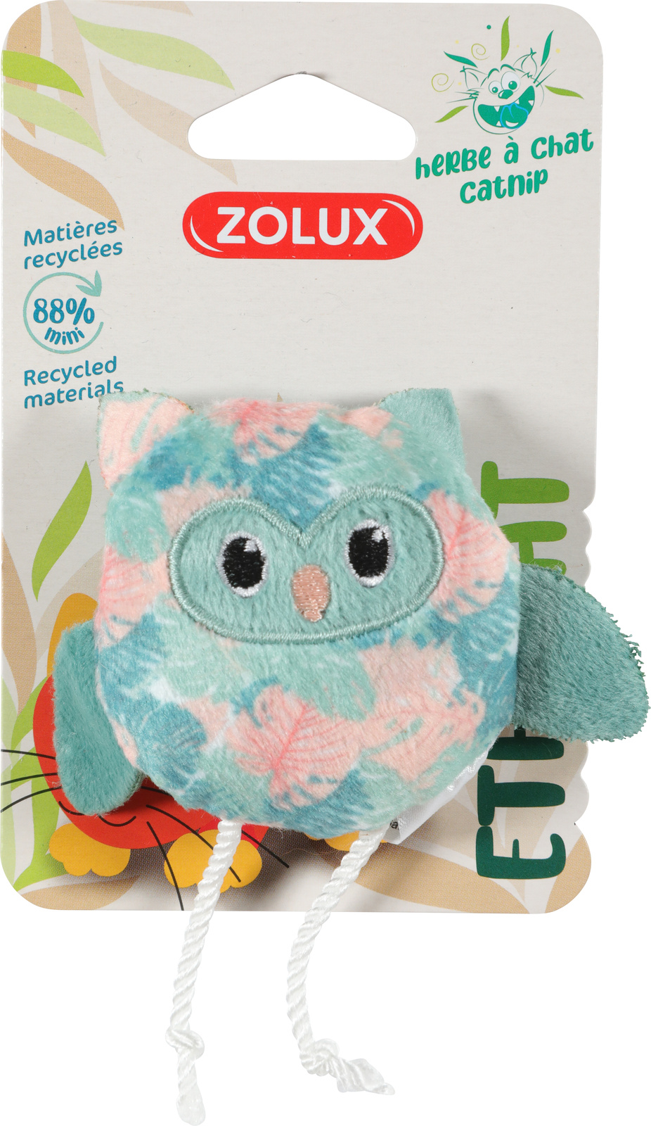 ZOLUX Игрушка для кошек с кошачьей мятой Совенок (580743) 9 см, 580743, 1300100