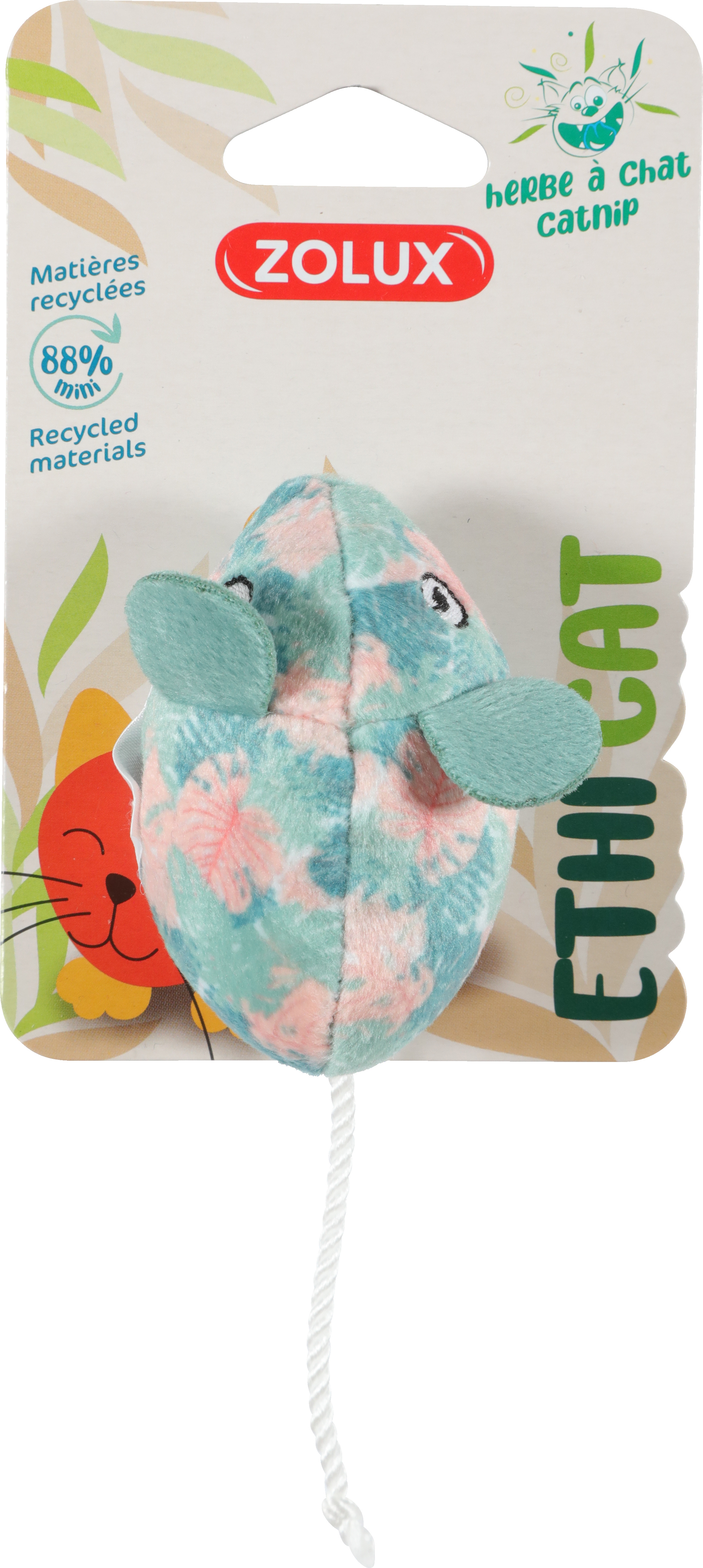 ZOLUX Игрушка для кошек с кошачьей мятой Затейливый мышонок 580741, 580741, 1400100