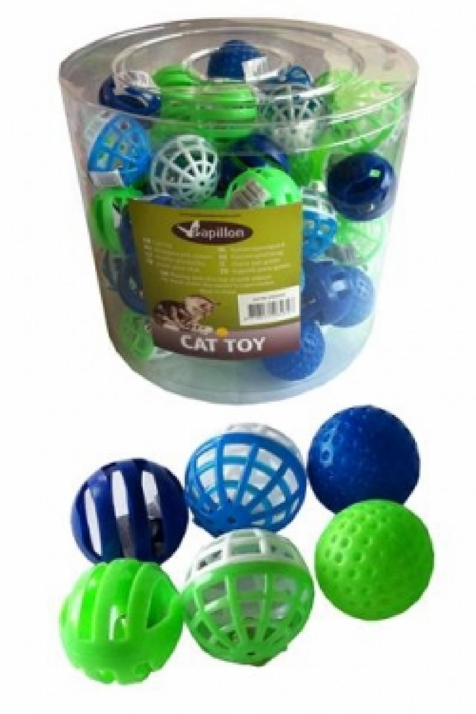 Papillon Игрушка для кошек Мяч пластик 4см (Plastic cat ball) 240045 240045 0.031 кг 23375