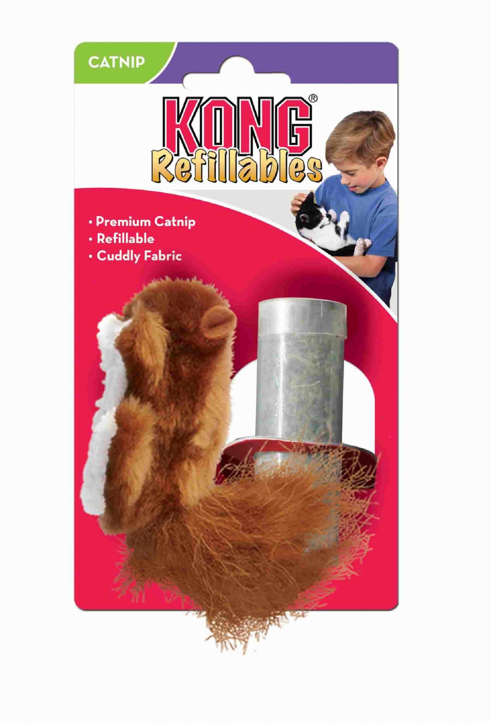 Kong  Игрушка для кошек Белка с тубом кошачьей мяты (NQ4) 0,031 кг 36516