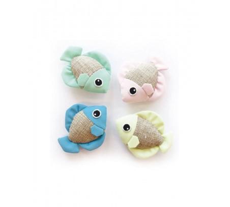M-Pets игрушка для кошек FISH, цвет в ассортименте, 8x4x7 см 