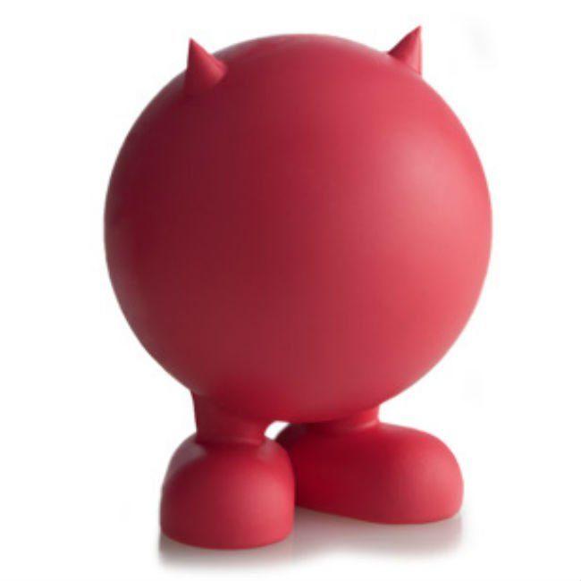 JW43166, Игрушка д/собак - Мяч на ножках с рожками, каучук, маленькая Bad Cuz, small, JW43166