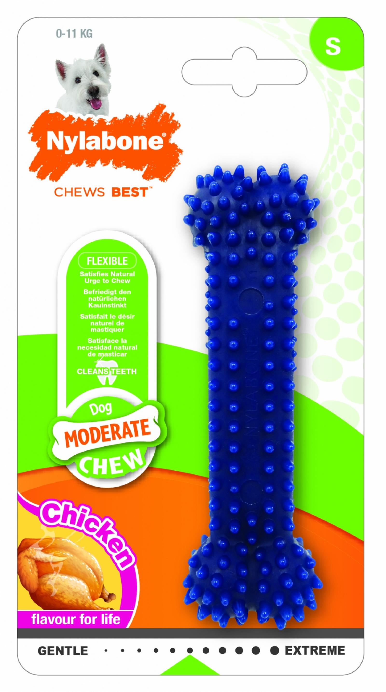 Nylabone Косточка для зубов умеренно-жесткая аромат курицы S (Moderate Dental Chew) 981279EU 0,071 кг 47584