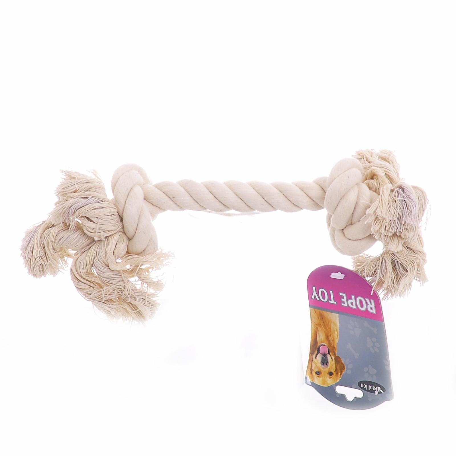 Papillon Игрушка для собак Канат с 2 узлами хлопок 23см (Cotton flossy toy 2 knots) 140771 140771 0.050 кг 15227