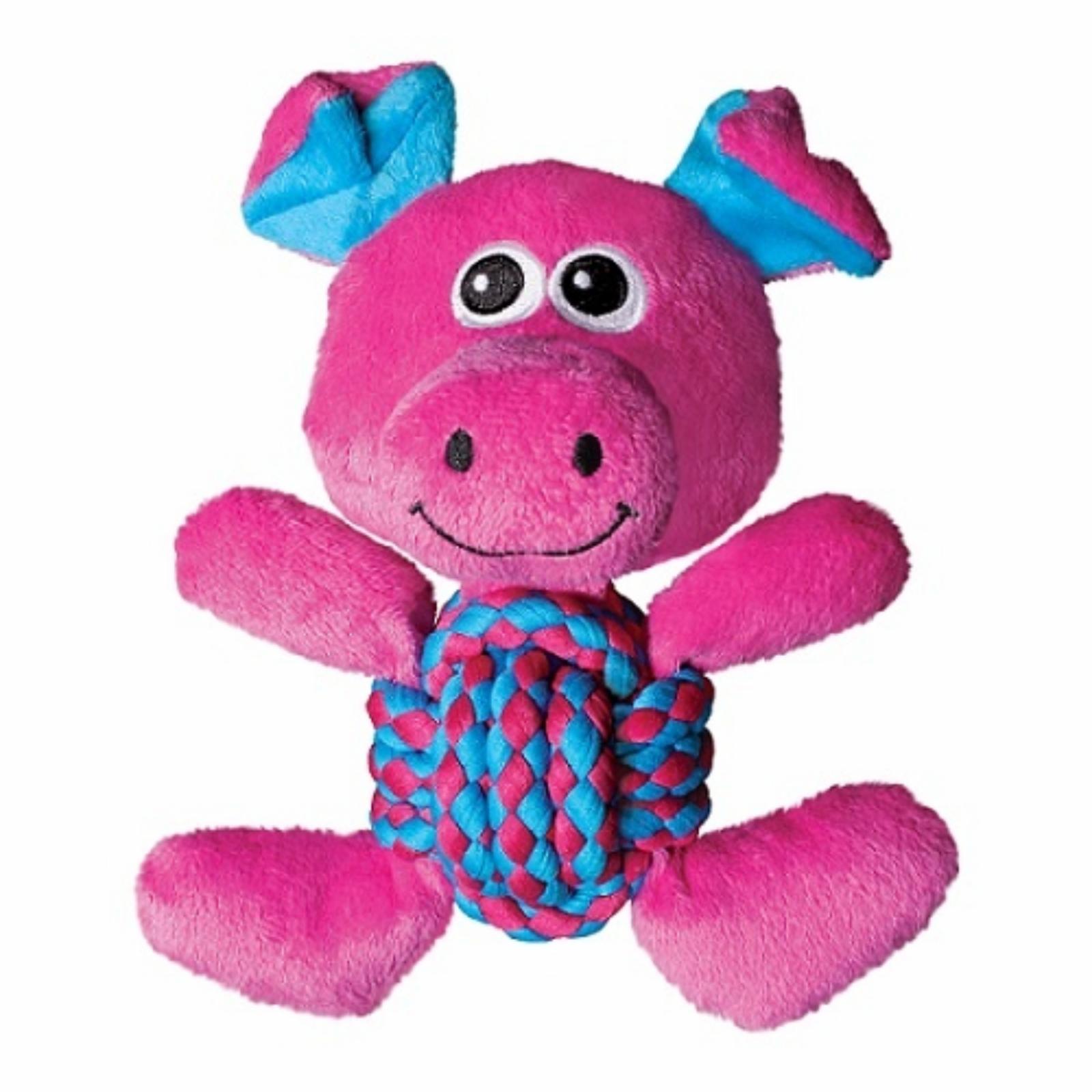Kong  Игрушка для собак Weave Knots Свинка средняя 22х20 см (RK21E) 0,220 кг 36534