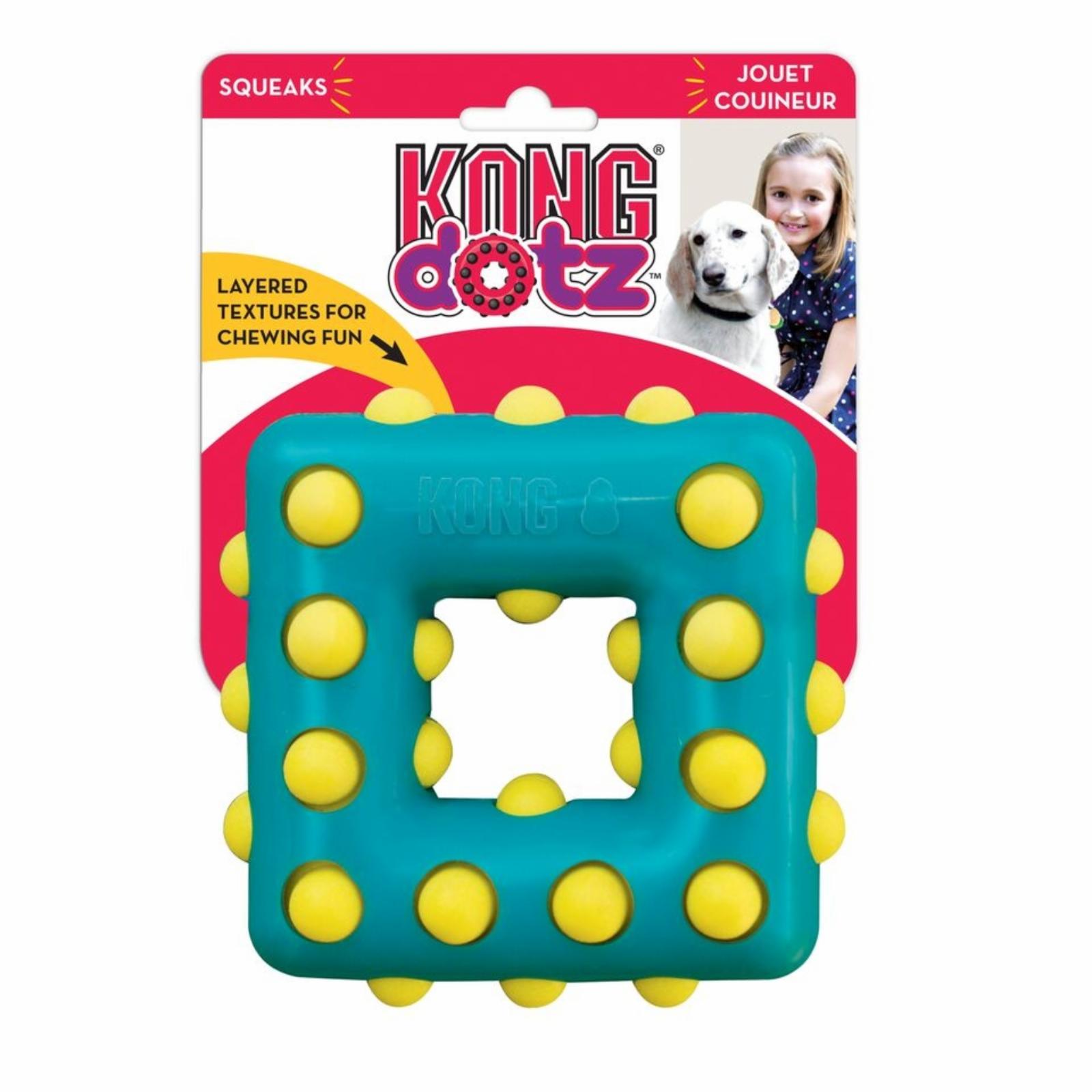 Kong  Игрушка для собак Dotz квадрат малый 9 см (TDD32E) 0,120 кг 36522