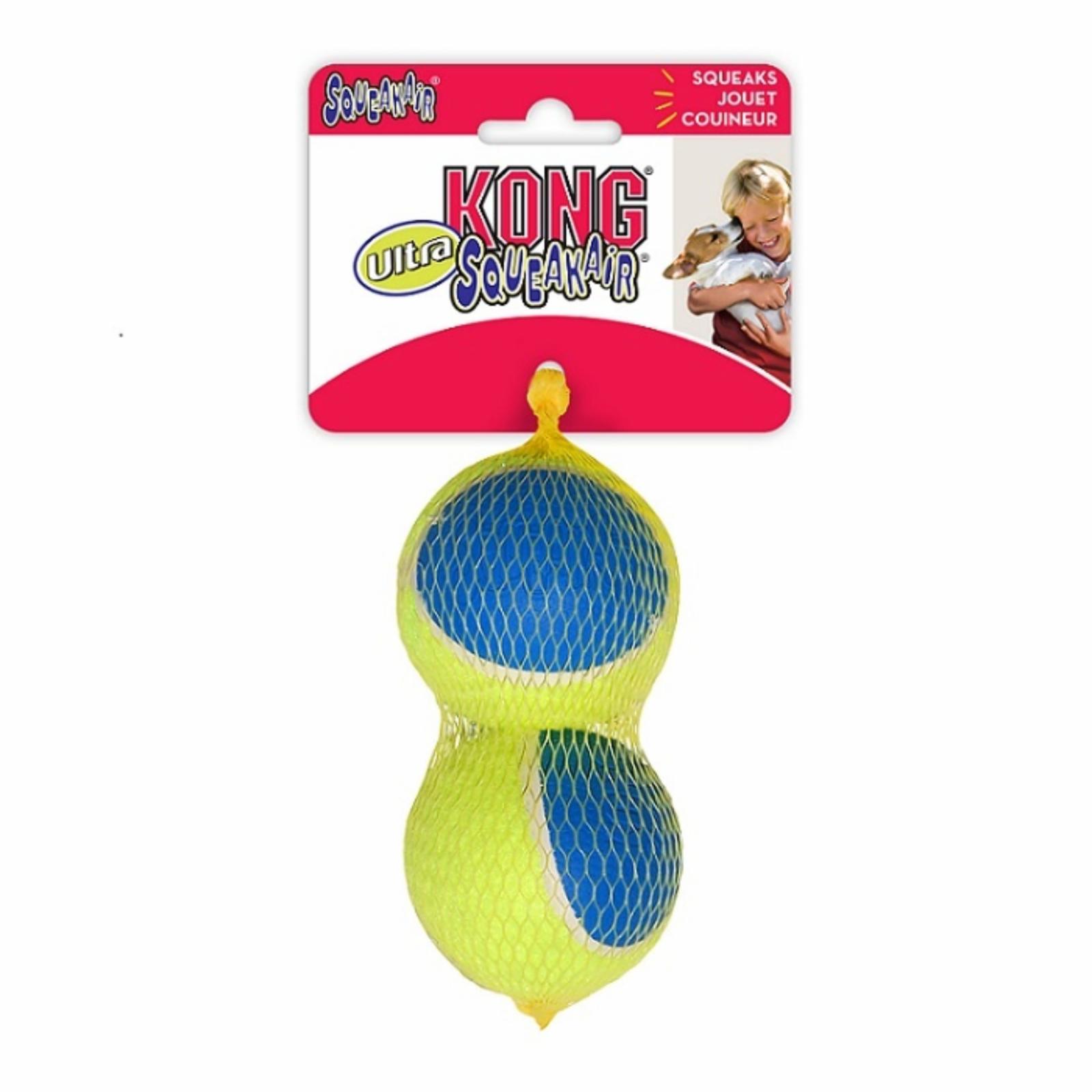 Kong  Игрушка для собак Ultra Squeak мячик большой 2 шт. в уп. 8 см (AUT1E) 0,290 кг 36531