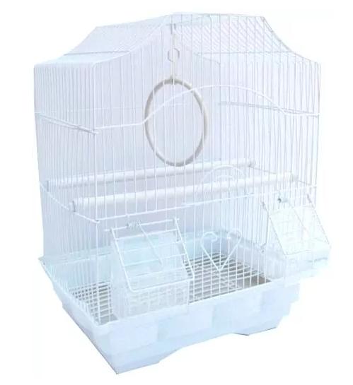 Клетка для птиц фигурная, укомплектованная 30*23*39см, цвета в ассортиименте, №1 ДкпА112