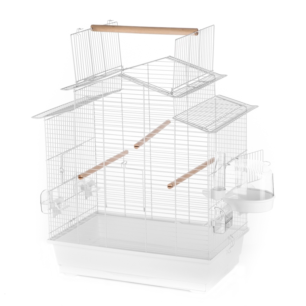 Клетка InterZoo  P-140 IZA III CABRIO COLOR + ACC (585х380х650мм), для птиц, прут черный