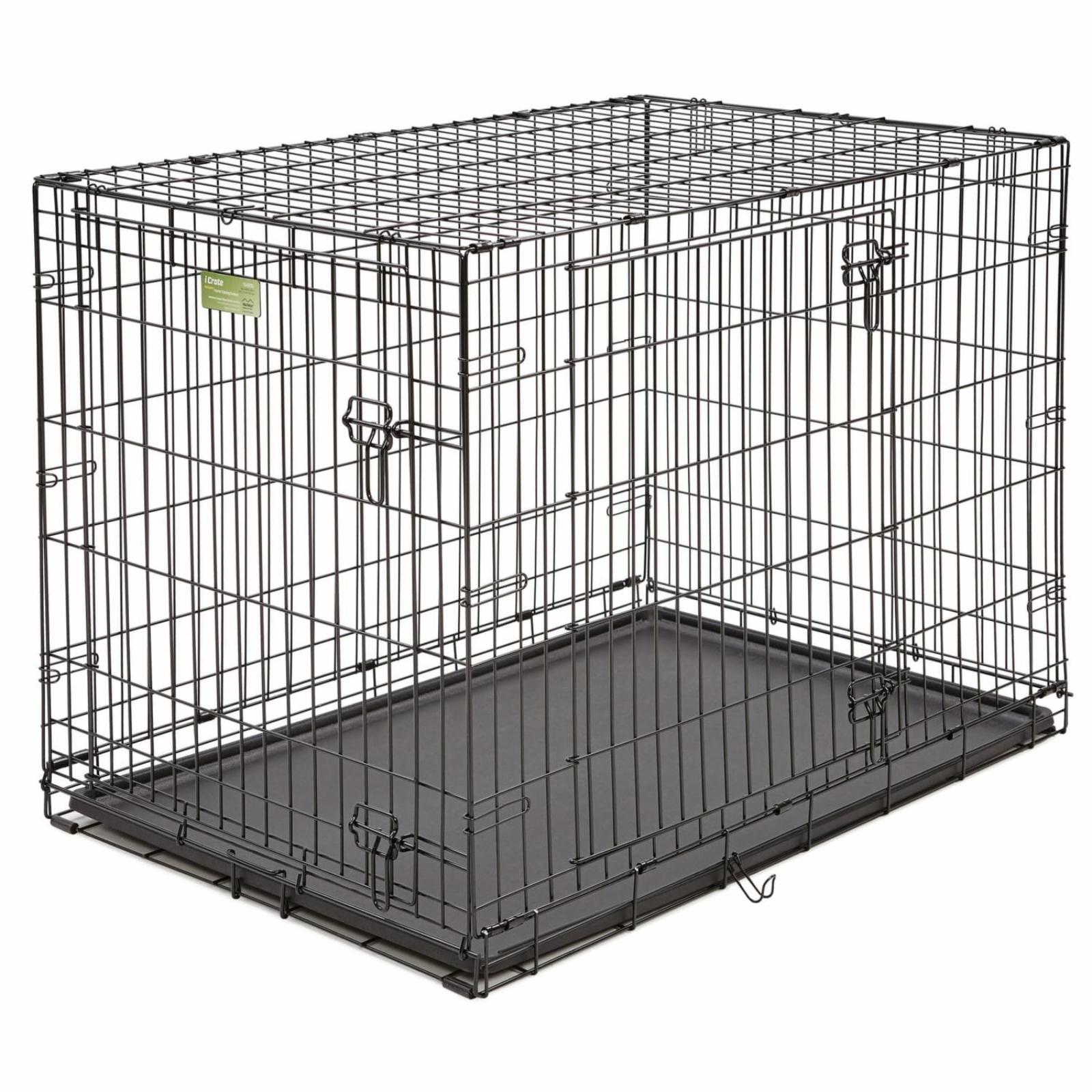 MidWest Клетка,2 двери черная iCrate 107х71х76h см 16.700 кг 39391