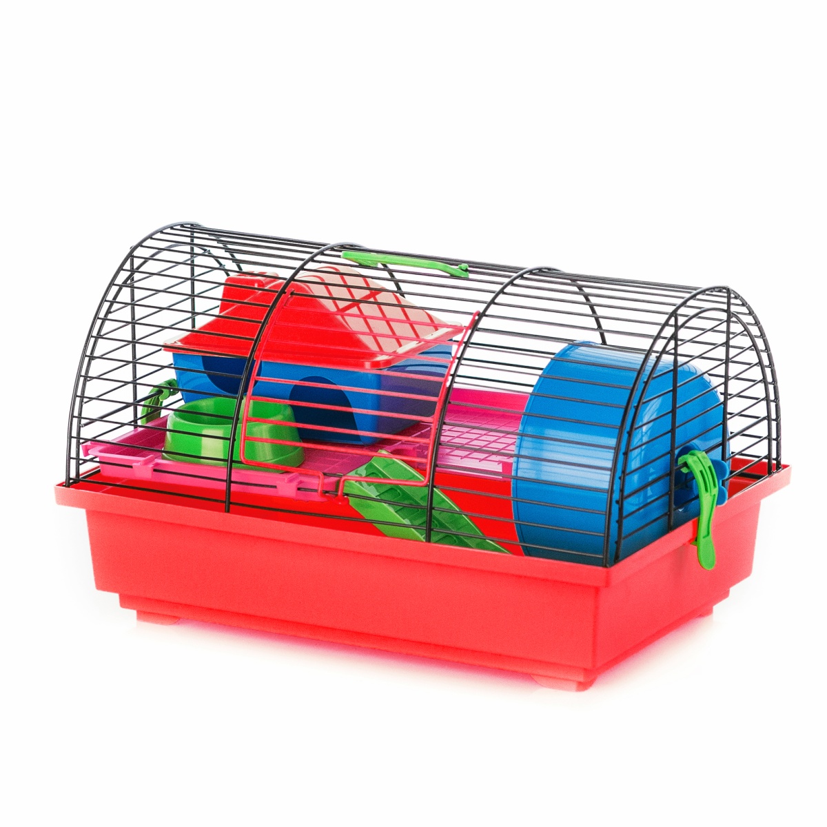 Клетка InterZoo  G-003 GRIMM I +PL (360х340х220мм), для грызунов, прут цветной