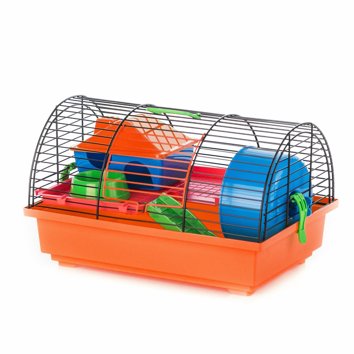 Клетка InterZoo  G-003 GRIMM I +PL (360х340х220мм), для грызунов, прут цветной