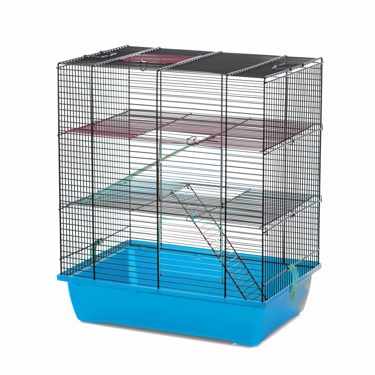 Клетка InterZoo  G-045 GINO II COLORI (420х290х490мм), для грызунов, прут цветной 
