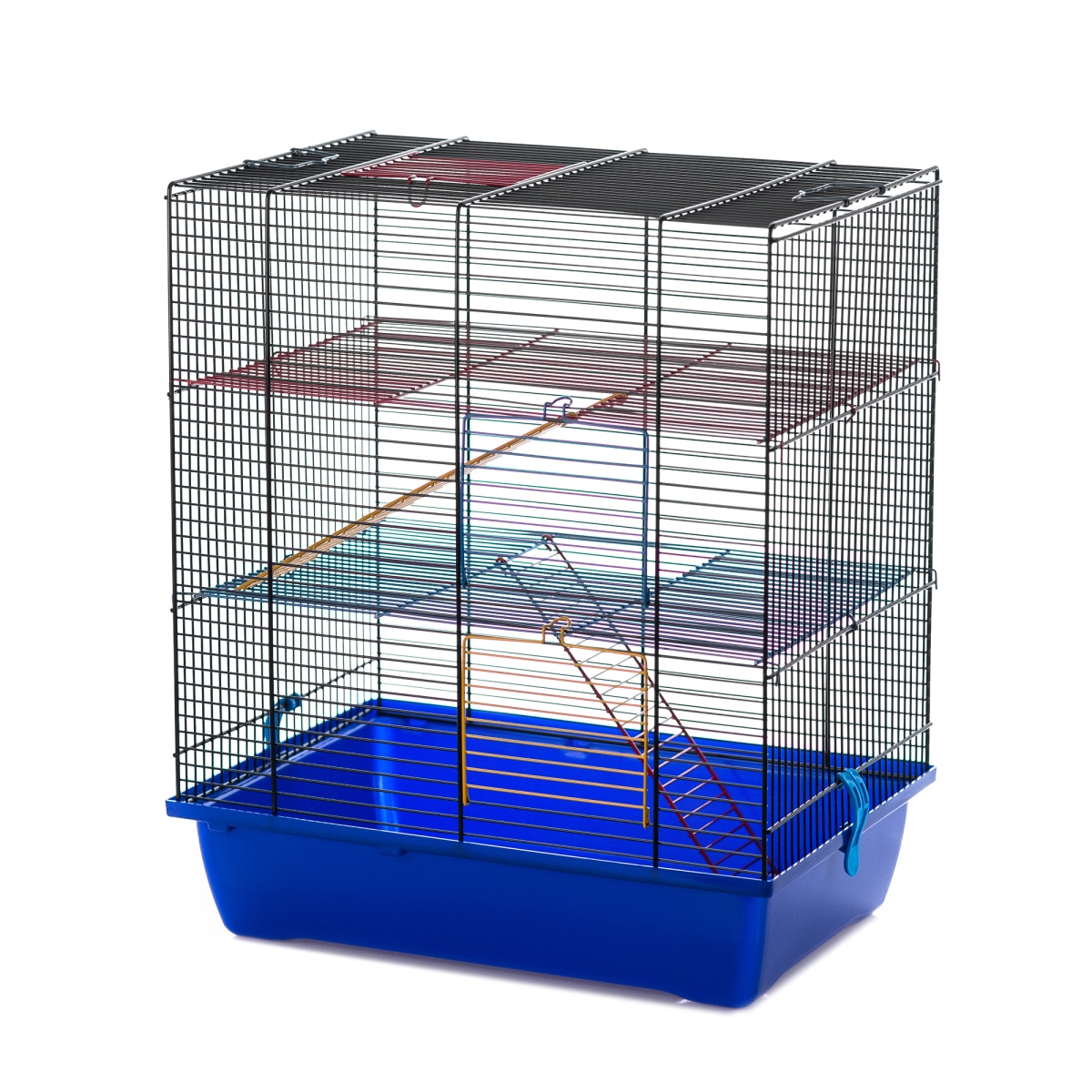 Клетка InterZoo  G-045 GINO II COLORI (420х290х490мм), для грызунов, прут цветной 