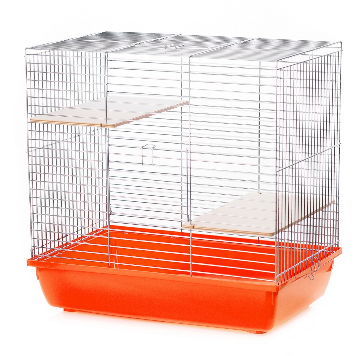 Клетка InterZoo  G-077 CHINCHILLA 60 ZINK (580х380х570мм), для грызунов, прут цинк