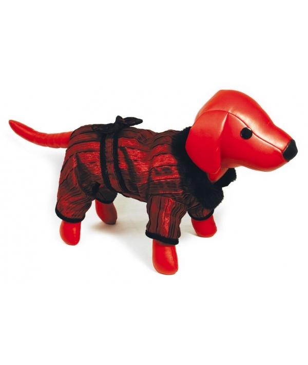 Dezzie ВИА Комбинезон бордовый с бархатной подкладкой для собак, 30см (5615066), 0,100 кг, 16175