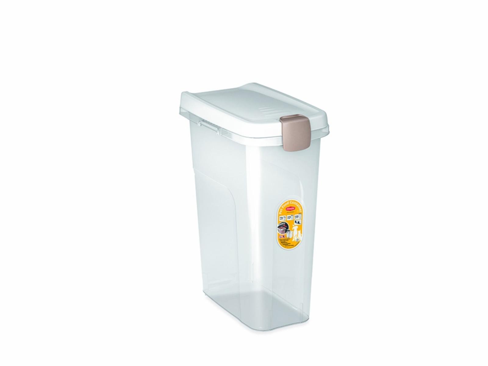 Stefanplast Контейнер для корма 25 л10кг прозр. с белой крышкой 39Х24Х51 см (Pet food Container 25 lt. transparent bodywhite lid    ) 98450 98450 0.997 кг 34674