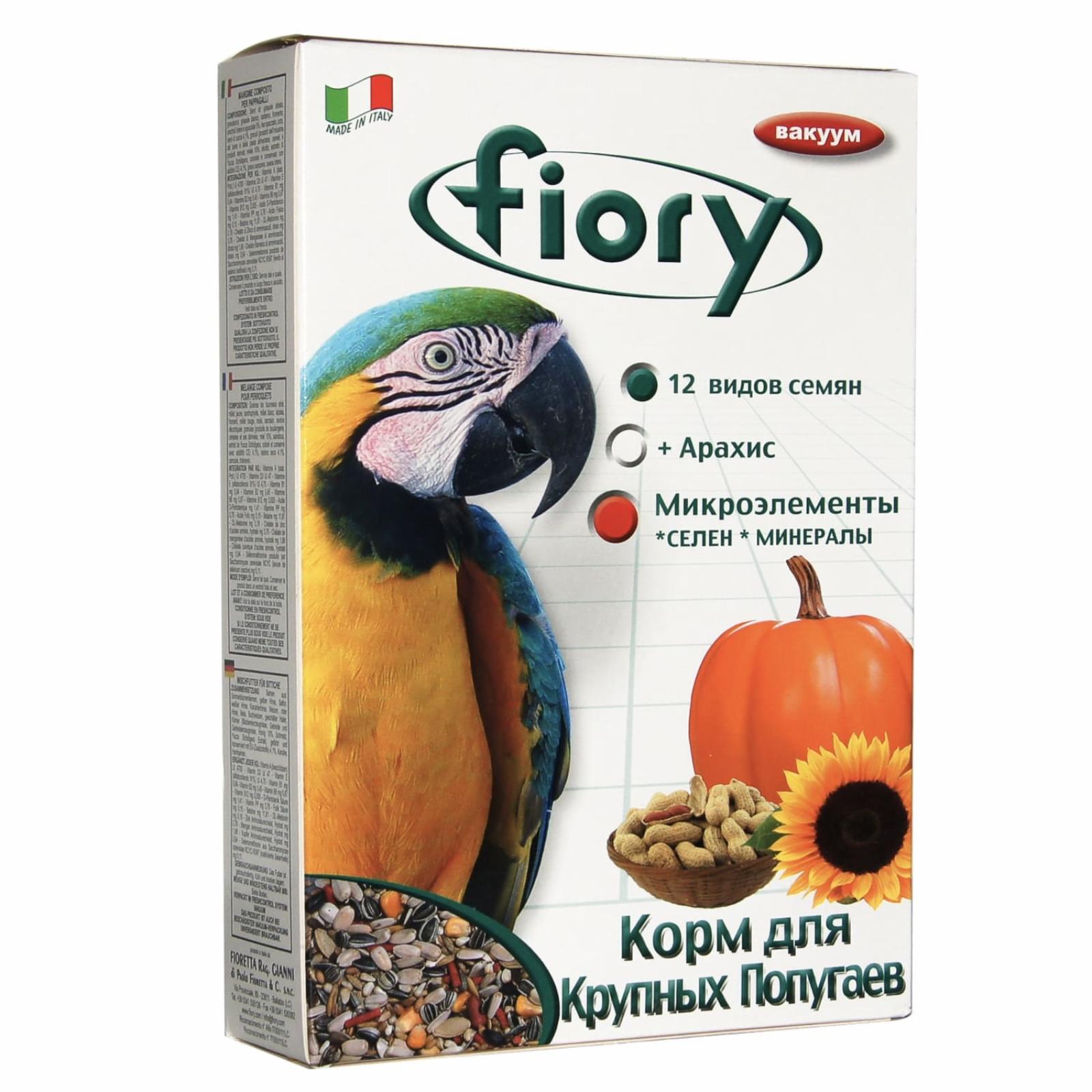 Fiory Корм FIORYдля крупных попугаев ‘Pappagallini’ 6040 0.700 кг 58666