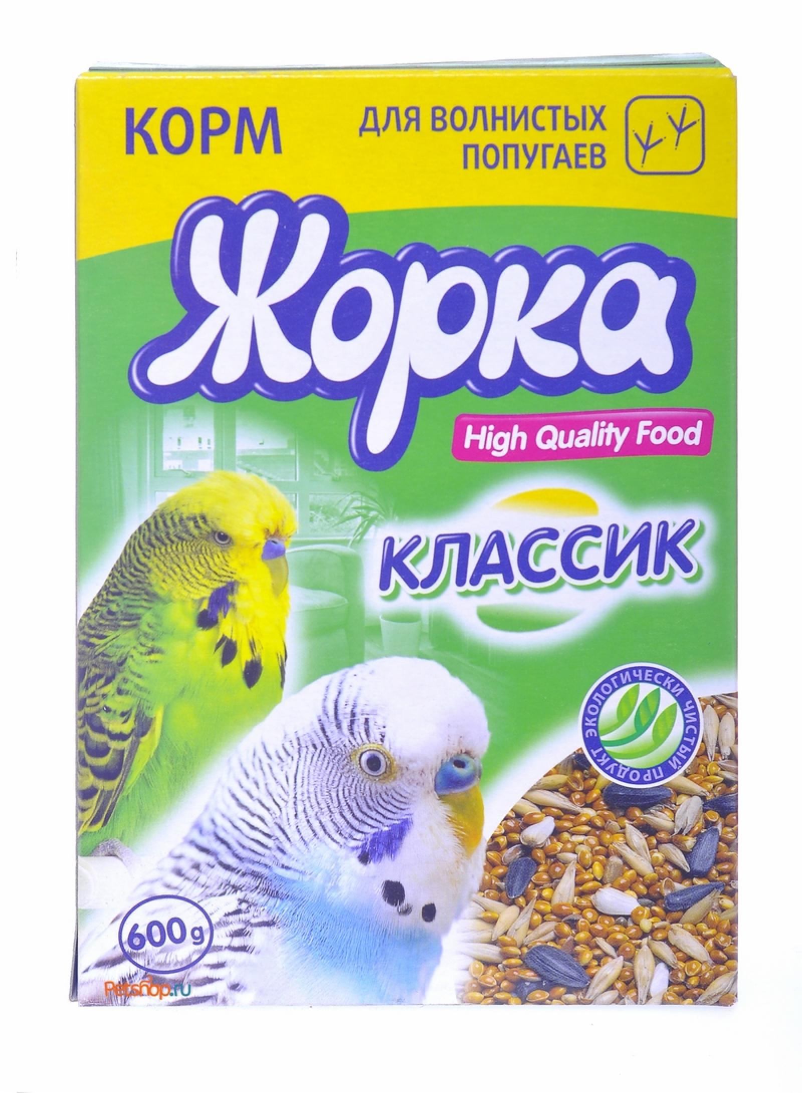 Жорка HQF корм для волнистых попугаев классик 0,600 кг 31279