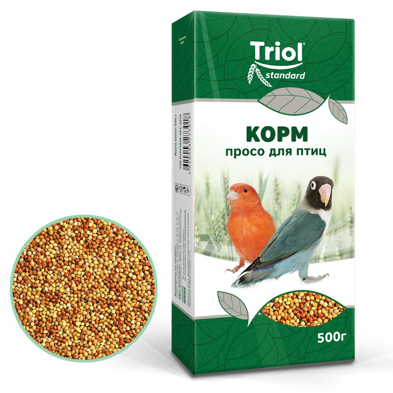 Корм для  птиц ПРОСО Триол standart, 500г