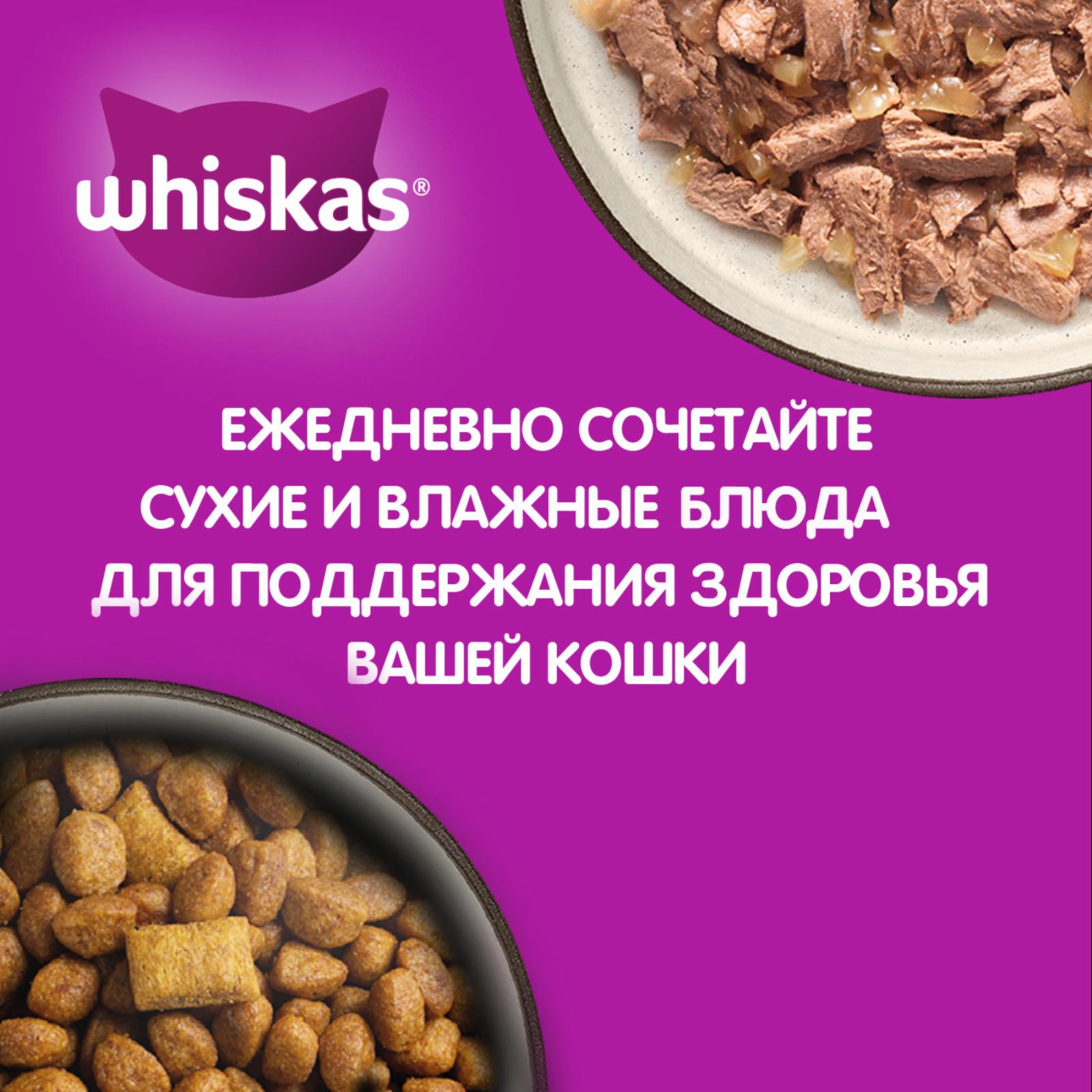 Whiskas Сухой корм для кошек «Вкусные подушечки с нежным паштетом с говядиной» 10233098 13.800 кг 51116