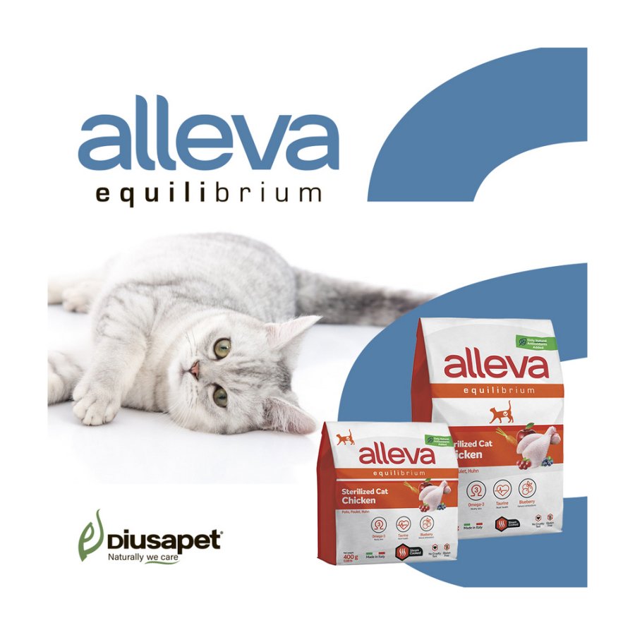 ALLEVA EQUILIBRIUM CAT для кошек Sterilized Chicken / кастрированных котов и стерилизованных кошек с курицей 0,4 кг 1097 НОВИНКА, , 24001001249