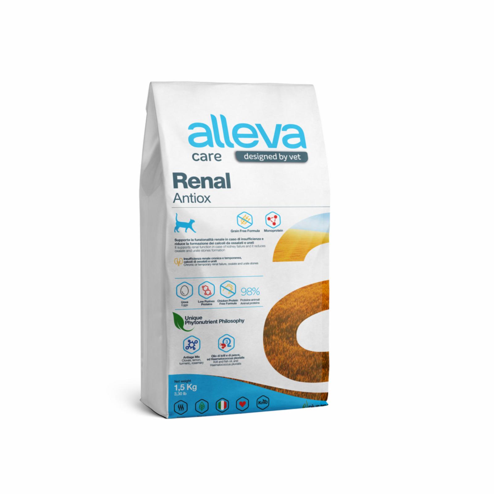 Alleva Корм для кошек Аллева Кэр Ренал Антиокс УТ-053367 1.500 кг 65859, 59001001249