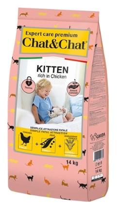 Chat&Chat Сухой корм для котят с курицей 014007765 14,000 кг 63468, 7001001561