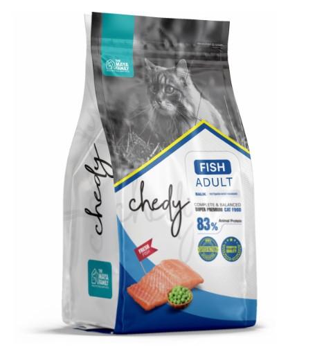 Chedy Сухой корм для взрослых кошек рыба Adult 106.3138 5,000 кг 62199